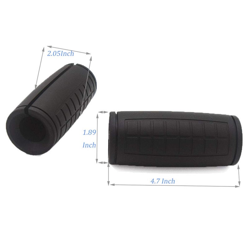 yuhqc Weight Bar Grips Fit Standard Barbell, Dumbell Handles, Thick Bar Training Adapter for Weightlifting & Cable Attachments Fitness Training Rope Grips for Body Arm Forearm Builder Strength(Black) - Image 3